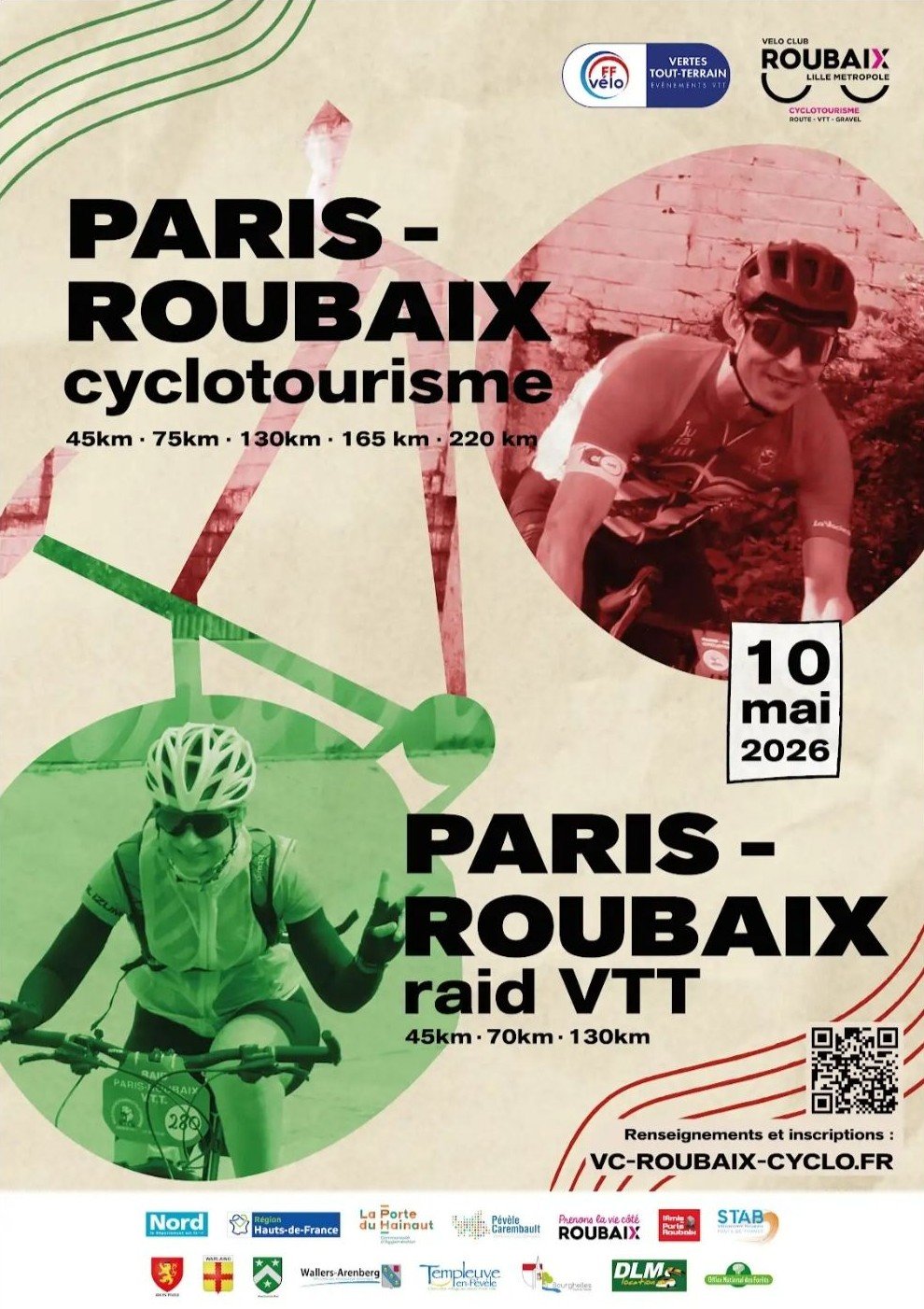 37e - Paris-Roubaix Cyclotourisme | Nord
